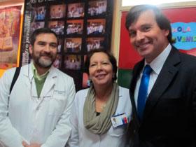Dres. Marcos González, Heidy Leiva y Sr. Luis Alberto Lindermeyer