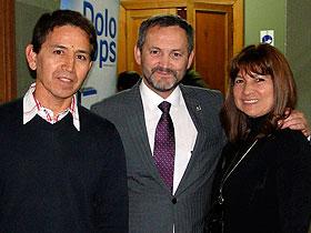 Ps. Antonio Tapia, Sr. Sergio Molina y Dra. Jacquelinne Cunha