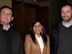 Dres. José Vergara, Gladys Caro y Leonardo Fernández