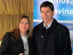 Sra. Pilar Flores y Dr. Juan Francisco Núñez