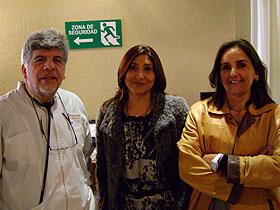 Dres. Iván Silva, Ps. Cecilia Rivera y Dra. Paz Quinteros