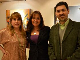 Dra. Carolina Santorio, Sra. Carmen Luz Harvey y Dr. Rodrigo Sebik