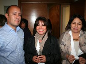 Dres. Francisco Riedemann, M. Teresa López y Gloria Toro