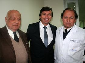 Dr. Raúl Poblete, Sr. Luis Alberto Lindermeyer y Dr. Augusto Manríquez