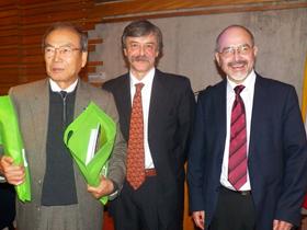 Dres. Takashi Ohyama, Edgardo Grob y Mauricio Cáceres