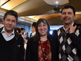 Francisco Pérez, María Elena Barrientos y Jaime Espinoza