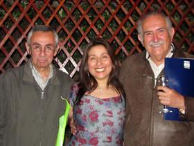 Dr. Osvaldo Ruz, Srta. Marcela Marchant y Dr. Claudio Vera