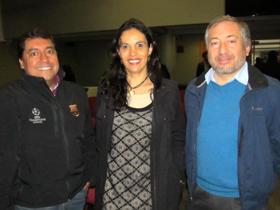 Dr. Hugo Boza, Sra. Marcia Ávarez y Dr. Eduardo Ahumada