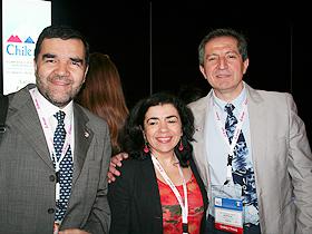 Dres. Hernán Sepúlveda, Margarita Samamé y Francisco Moraga