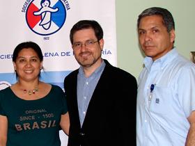 Dres. Solange Amaro, Jaime Rodríguez y Sr. Günther Ugalde