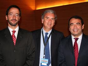 Dres. Joao Franca, Fernando Berría y Gonzalo Vargas
