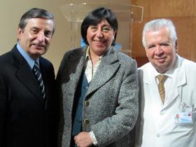 Dr. Pedro Barreda, Sra. Cristina Miranda y Dr. Guillermo Soza