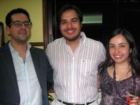 Dres. Felipe Cardemil, Alberto Landaida y Michelle Arroyo