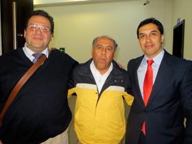 Dres. Juan Andrade y Luis Garrido y Sr. Pablo Piñones