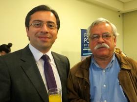 Sr. Davis Lozano y Dr. Gildardo Aravena