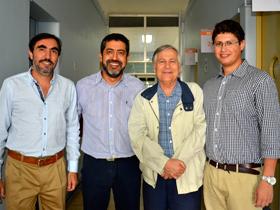 Dres. Rodrigo Arregui, Eduardo Sáez, Luis Dentone y Cristián Bachelet