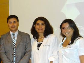 Sr. Cristian Miranda, Dras. Rossana Román y Tamara Inostrosa