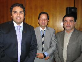 Dres. Gino Caselli, Francisco López y Nelson Cánovas