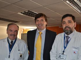 Dr. Jorge Rodríguez, Sr. Luis Alberto Lindermeyer y Dr. Claudio Cisterna