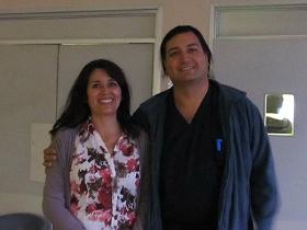 Sra. Pamela Ramos y Dr. David Montaño