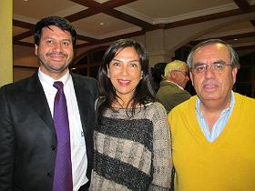 Sr. Bernardo Morales, Dres. Nancy Vega y Francisco Fernández