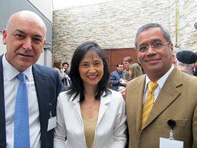 Dres. Wilson Mathias, Jeane Mike Tsutsui y Carlos Astudillo