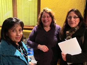 Dras. Ana Luisa Plaza, Ana María Sepúlveda y Marcia Guamán