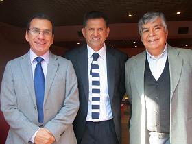 Dr. Antonio Cárdenas, Sr. Pablo Varas y Dr. José Cofré