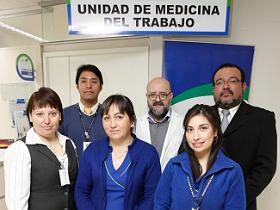 Miembros de la Unidad de Medicina del Trabajo