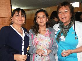 Sra. Tama Chible y Dras. Marisol Rey y Cecilia Mandiola