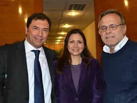Dres. Antonio Guglielmetti, Teresa Torres y Rodrigo Vergara