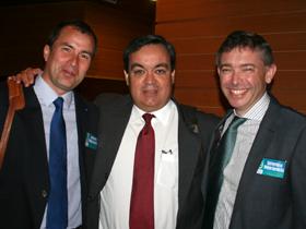 Dres. Carlos Troncoso, Rodrigo Henríquez y Mauricio Mondión