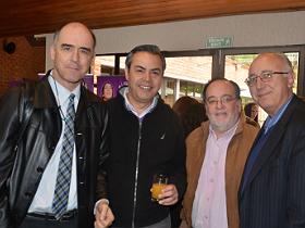 Dres. Antonio Rollán, Ernesto Bachelet, Roberto León y Rodrigo Álvarez