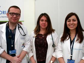 Dres. Fabián Elgueta, M. Luisa Molina y Silvana Saavedra