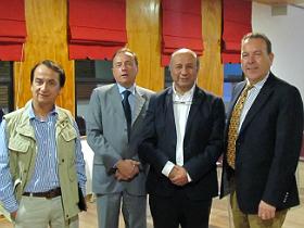 Dr. Arturo Escalona, Sr. Karoly Casanova, Dr. Jorge Pérez y Sr. Eduardo Barra