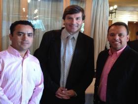 Dr. Óscar Valdés, Sr. Luis Alberto Lindermeyer y Dr. Reinaldo Constenla