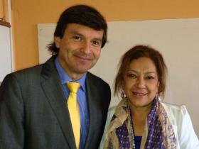 Sr. Luis Alberto Lindermeyer y Dra. Lidia Hernández