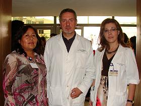 Sra. Ligia Vásquez, Dr. Ronald Bargted y Ps. Ivett Brown