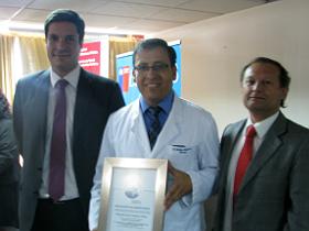 Sr. Sebastián Pavlovic, Dr. Rodrigo Ahumada y Sr. Enrique Ayarza