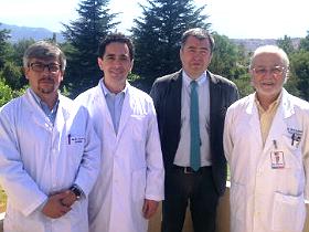Dres. Luis Foncea, Marco Antonio Núñez, Sr. Eduardo León y Dr. Néstor Irribarra