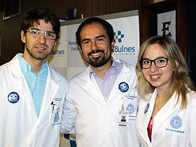 Dres. Pablo Musa, Cristobal Morales y Paulina Liberman