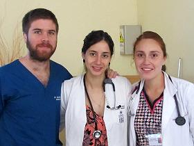 Dres. Cristóbal Ward, Tiffany Rojas y Valeria Monsalve