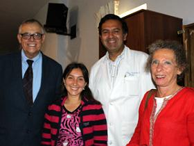 Dres. Gustavo Ríos, Karina Michea, Cristian Valdebenito y Aída Milinarsky