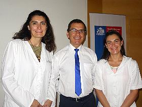 Dres. Rosanna Román, Antonio Cárdenas y Pilar Echeverría