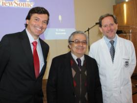 Sr. Luis Alberto Lindermeyer y Dres. Armando Sierralta y Edmundo Hofmann