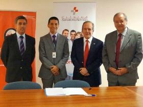 Dr. Álvaro Llancaqueo, Sr. Jorge Plaza de los Reyes y Dres. Octavio Enríquez y Jorge Cabrera
