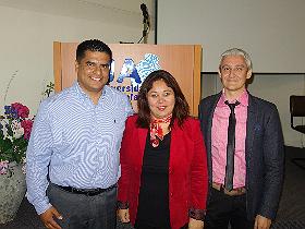Dres Carlos Nancupil, Roxana Peralta y Axel Araya