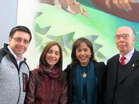 Dres. Jorge Muñoz, Silvia Poblete, Ximena Norambuena y Arnaldo Quezada