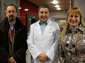 Íñigo Álvarez, Dr. Sergio Carvajal y Ángela Vivanco
