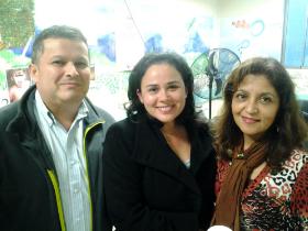 Dr. Álvaro Méndez, Srta. Elisa Ferrada y Dra. Nalit Almuna